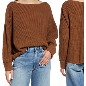 French Connection Millie Mozart Waffle Knit Sweater